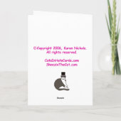 Skeezix tragende Tiara Karte (Rückseite)