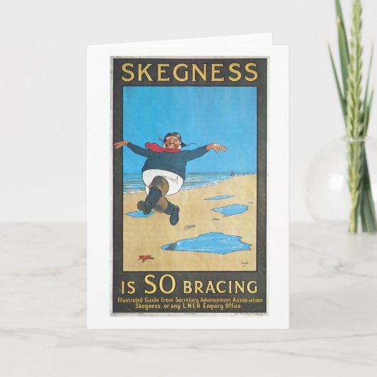 Skegness, England Vintage Travel Poster Karte (Vorderseite)