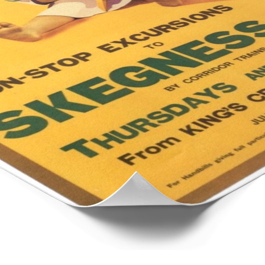 Skegness Print Poster (Ecke)