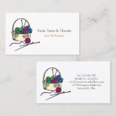 Skein Crochet Yarn Handwerk Visitenkarte (Vorne/Hinten)