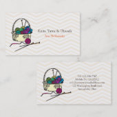 Skein Crochet Yarn Handwerk Visitenkarte (Vorne/Hinten)