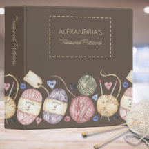 Skeins & Nadeln Geschmack Muster Binder