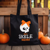 Skele Squad Bow Orange Halloween Trick oder Treat Tasche