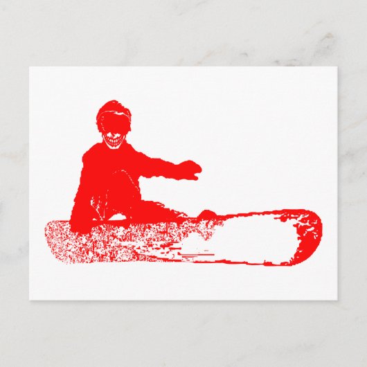 Skeleboarder. Postkarte (Vorderseite)