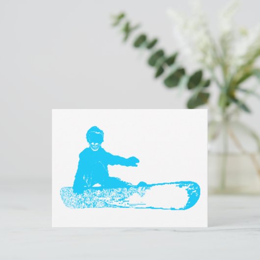 Skeleboarder. Postkarte (Stehend Vorderseite)