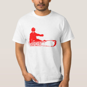 skeleboarder. rot T-Shirt
