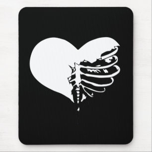 Skeleheart - weiß mousepad