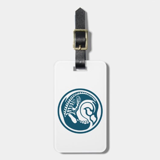 Skeleorca Gepäckanhänger (Vorderseite vertikal)