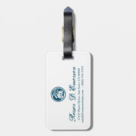 Skeleorca Gepäckanhänger (Rückseite vertikal)