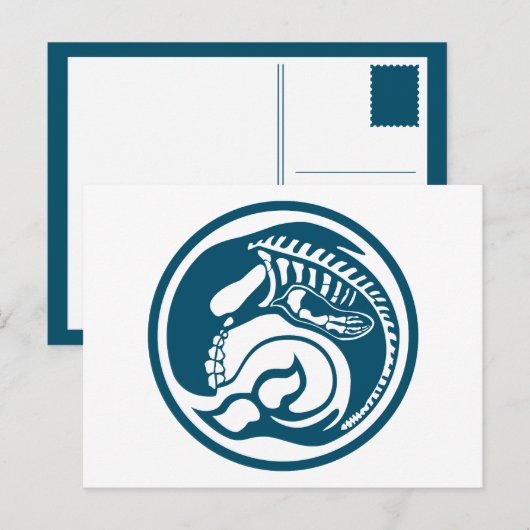 Skeleorca Postkarte (Vorne/Hinten)