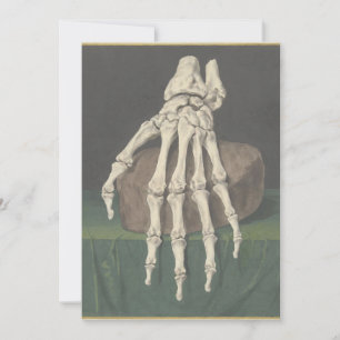 Skelet van een hand von Jan l Admiral Feiertagskarte