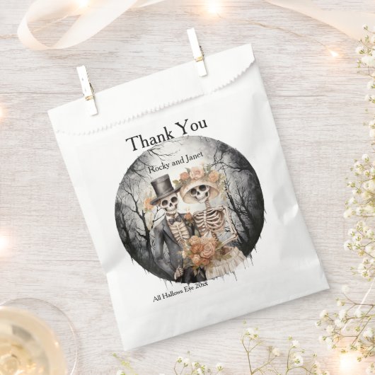 Skeletal Couple Danke Geschenktütchen (Ausgeschnitten)