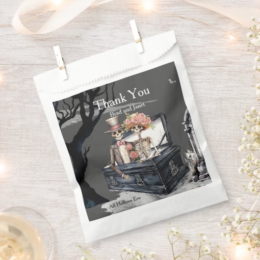 Skeletal Couple Danke Geschenktütchen (Ausgeschnitten)