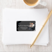 Skeletal Couple Wedding Adressaufkleber (Insitu)