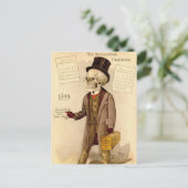Skeletal Doctor Postkarte (Stehend Vorderseite)