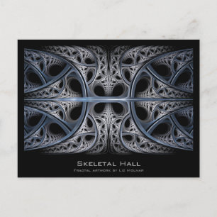 Skeletal Hall Fraktal Artist Card Postkarte