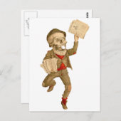 Skeletal Paperboy Postkarte (Vorne/Hinten)