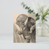 Skeletal Penny Saver Postkarte (Stehend Vorderseite)