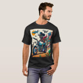 Skeletal Rider on an Apocalyptic Journey T-Shirt (Vorne ganz)
