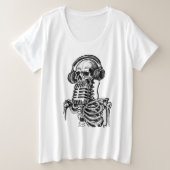 Skeletal Sound Große Größe T-Shirt (Design vorne)