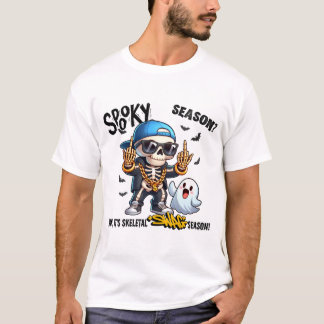 Skeletal Swah Halloween Attitude T-Shirt