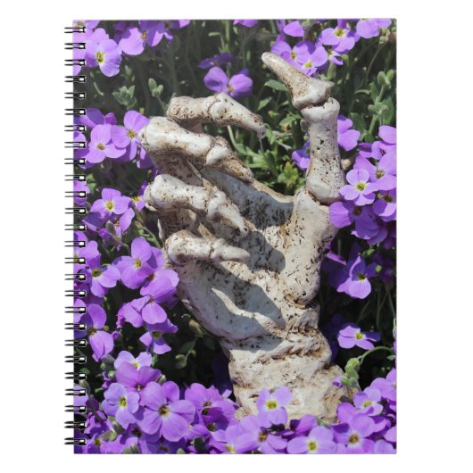 Skelethand Gothic / Notebook Notizblock (Vorderseite)