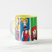 Skeleticas Familienangelegenheiten Zweifarbige Tasse (Vorderseite Links)