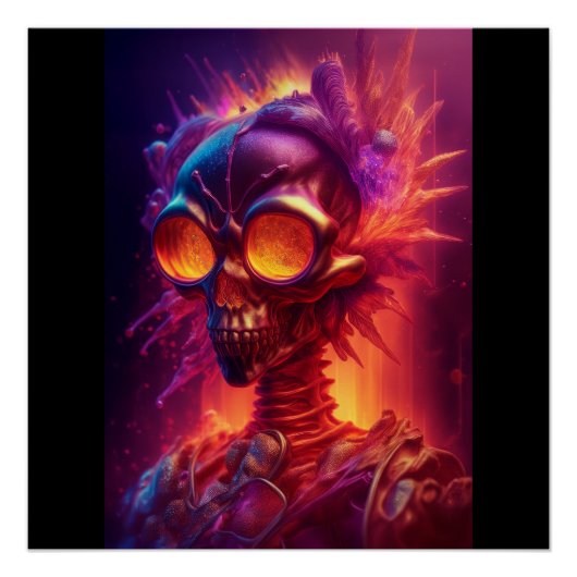 Skeleto Zombie Poster (Vorderseite)