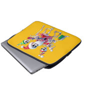 **Skeleton 3D Christm Santa Party – Funnyas Skelet Laptopschutzhülle (Vorne Knopf)
