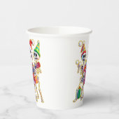 **Skeleton 3D Christm Santa Party – Funnyas Skelet Pappbecher (Links)