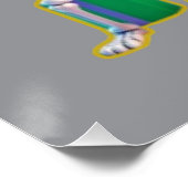 **Skeleton 3D Christm Santa Party – Funnyas Skelet Poster (Ecke)