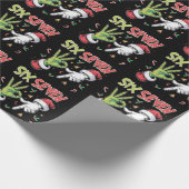 Skeleton 6 7 Christmas Six Seven Meme Xmas Geschenkpapier (Ecke)