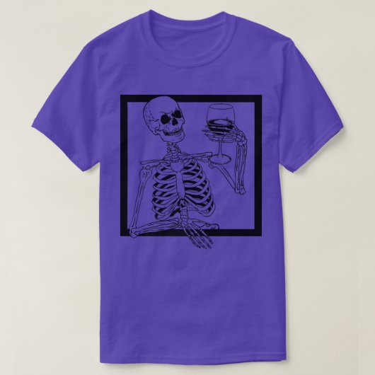 Skeleton Alt Gothic Egirl Emo Pastel Goth Clothes T-Shirt (Design vorne)