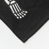 Skeleton American Football Player Spooky Sports Gr Fleecedecke (Ecke)