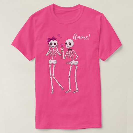 Skeleton Amore T-Shirt (Design vorne)