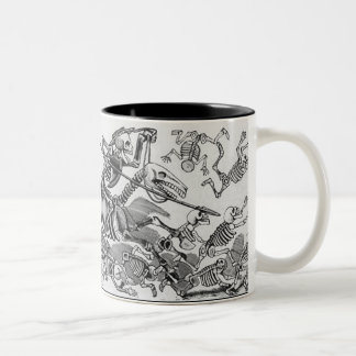 skeleton Angriffs-Tasse Zweifarbige Tasse