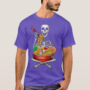 Skeleton Anime Japanese Food Ramen Lovers T-Shirt