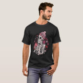 Skeleton Anti-Valentinstag mit Kaffee T-Shirt (Vorne ganz)