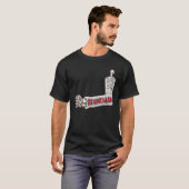 Skeleton Arm Plaster Cast Joke Funny Broken Bones T-Shirt (Vorne ganz)
