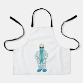 Skeleton as Doctor with Face mask Schürze (Vorderseite)