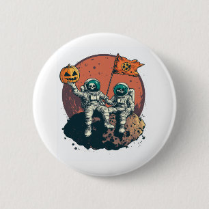 Skeleton Astronaut-Crew Button