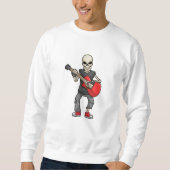 Skeleton at Music with Guitar Sweatshirt (Vorderseite)