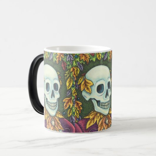 SKELETON AUTUMN GENTLEMAN, HALLOWEEN MORPHER TASSE (Vorderseite Links)
