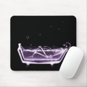 Skeleton B&W Bad-Zeit des Röntgenstrahl-lila Mousepad (Mit Mouse)