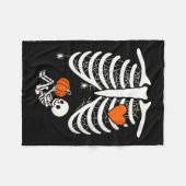 Skeleton Baby Pregnant Xray Rib Cage for Fa Fleecedecke (Vorderseite (Horizontal))