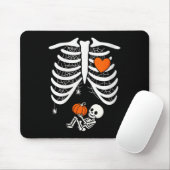 Skeleton Baby Pregnant Xray Rib Cage for Fa Mousepad (Mit Mouse)