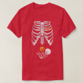 Skeleton Baby Pregnant Xray Rib Cage for Fa T-Shirt (Design vorne)