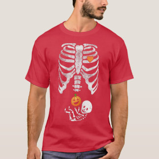 Skeleton Baby Pregnant Xray Rib Cage for Fa T-Shirt