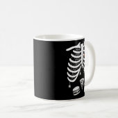 Skeleton Baby Pregnant Xray Rib Cage For Fall Hall Kaffeetasse (VorderseiteRechts)