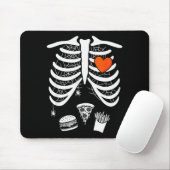 Skeleton Baby Pregnant Xray Rib Cage For Fall Hall Mousepad (Mit Mouse)
